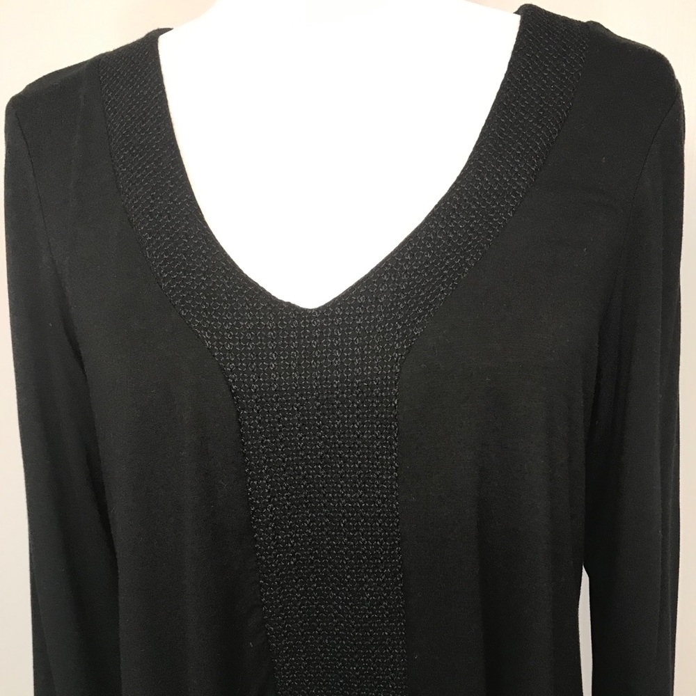 Adrianna Papell Embroidered Tunic Top - Size: M - Picture 14 of 16